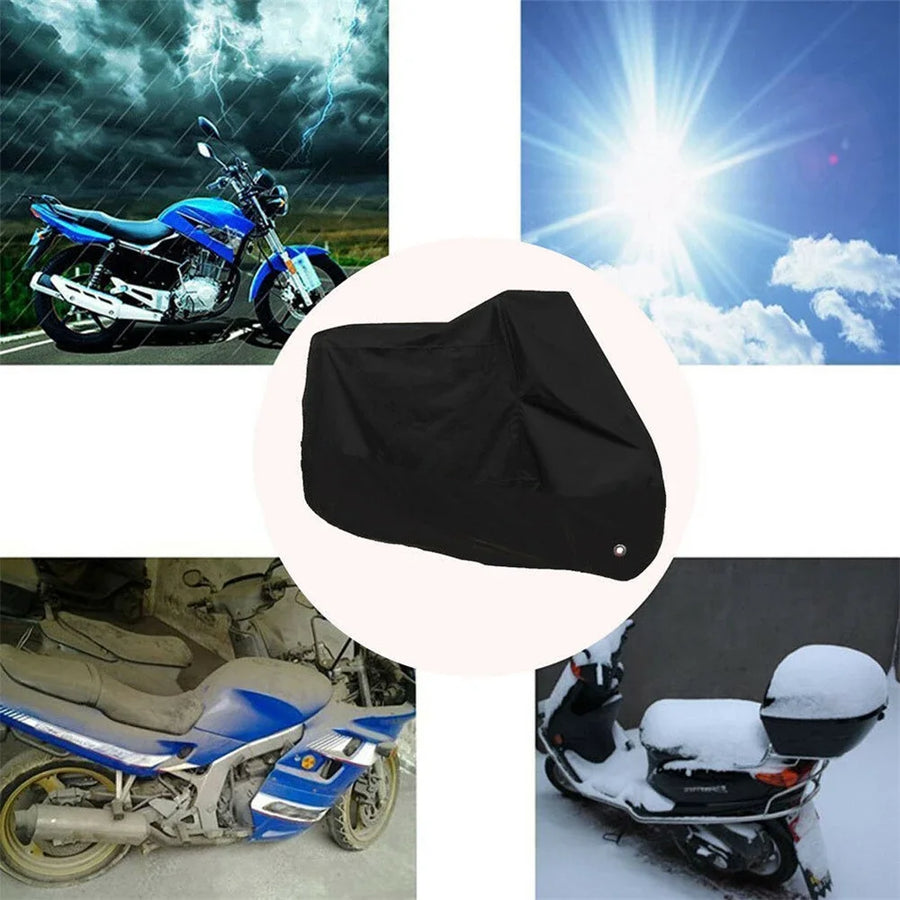 Motorhoes waterdicht zwart