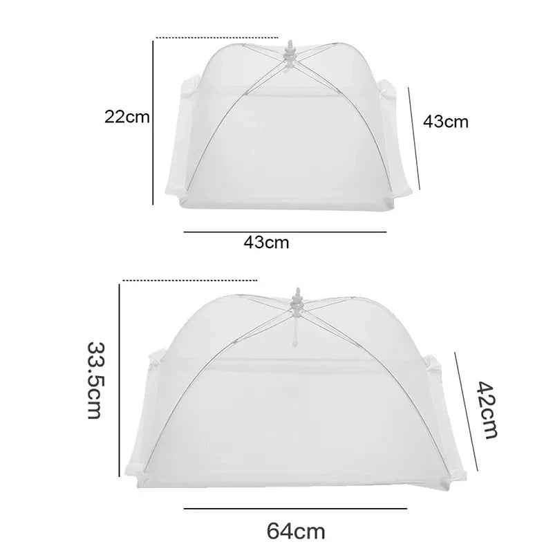 Voedseldeksel gaas opvouwbaar L 64x42x33.5 cm wit