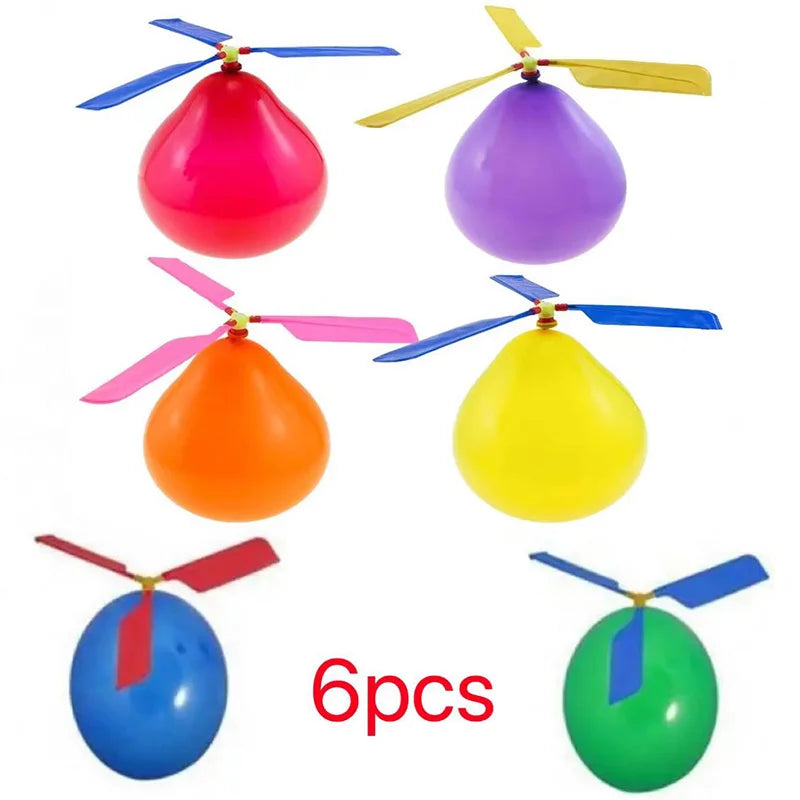 6-piece Hot Air Balloon Helicopter Outdoor Toy Set