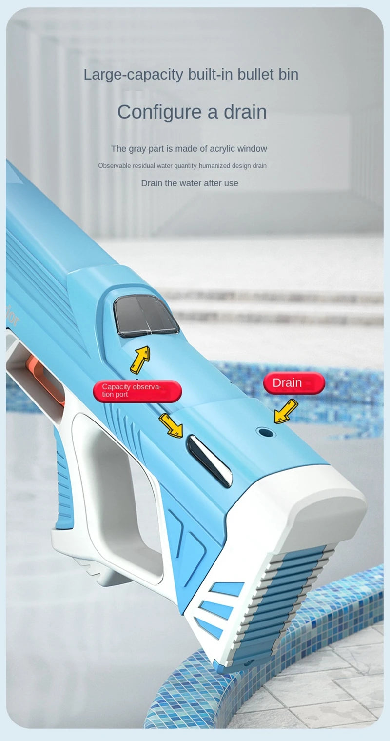 Electric Water Gun Automatic – 43 cm – For Kids and Adults