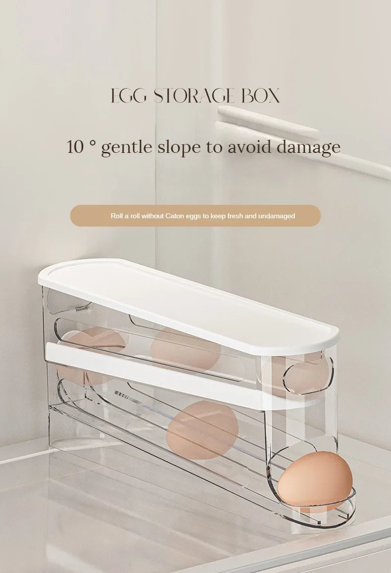 Automatic Double-Layer Egg Dispenser for Refrigerator