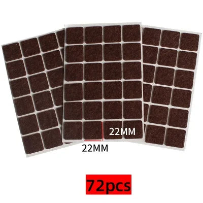 Meubelviltjes rechthoekig zelfklevend 3 mm