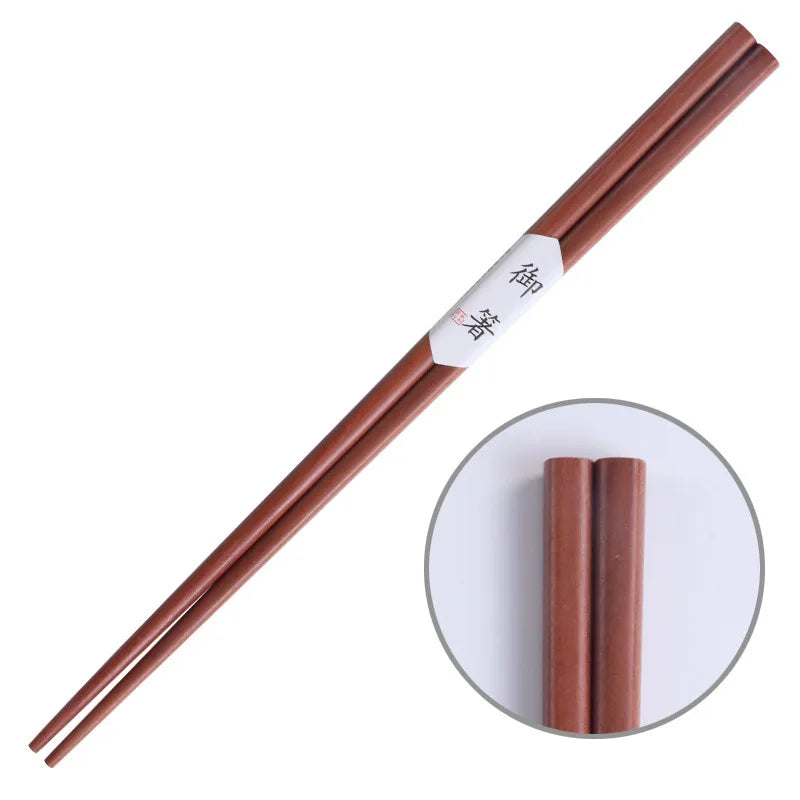 Sushi stokjes kastanjehout 22,5 cm