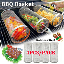 Barbecuebasket rol rond roestvrij staal