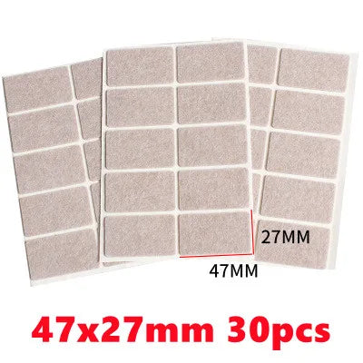 Viltpads voor meubelvoeten: zelfklevende bescherming tegen krassen en geluid