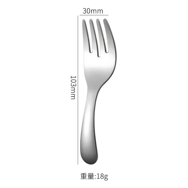 Draagbare RVS Bestekset met Lepel en Vork