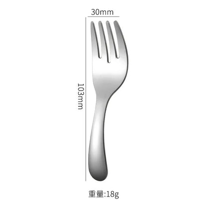 Draagbare RVS Bestekset met Lepel en Vork