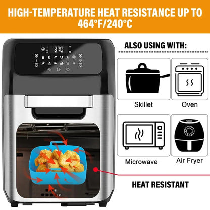 Siliconen airfryer bakvorm rechthoekig