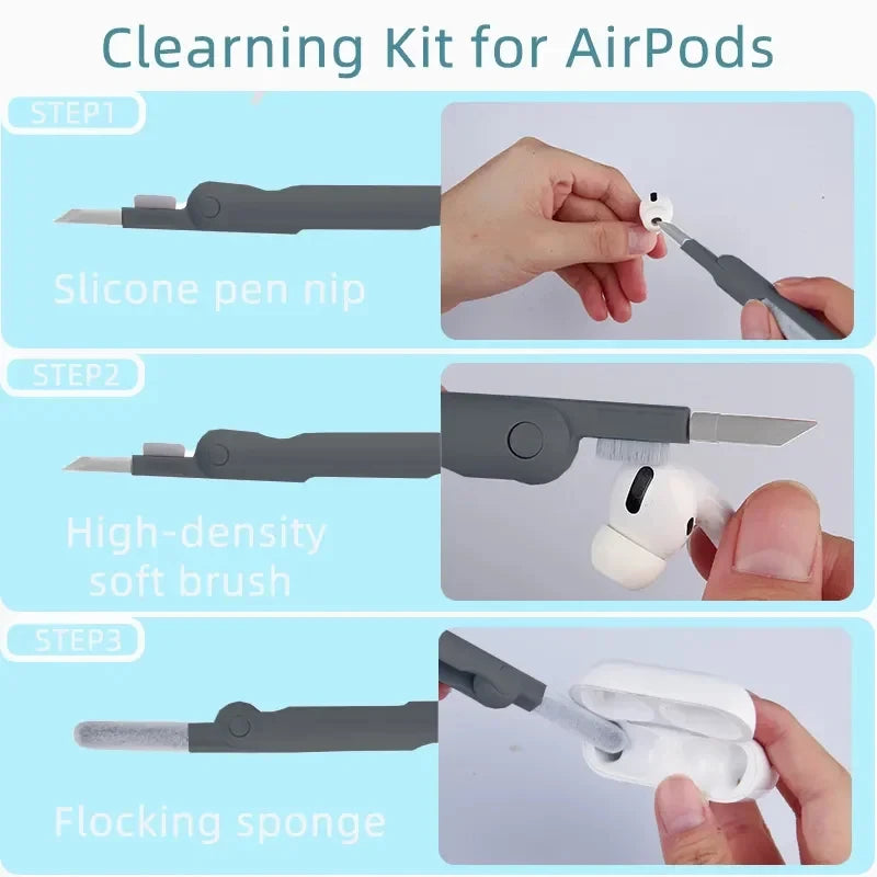 Schoonmaakset toetsenbord randapparatuur 7-in-1