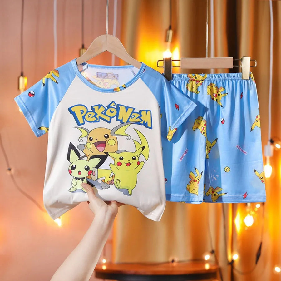 Kinder pyjama set korte mouw Pikachu polyester