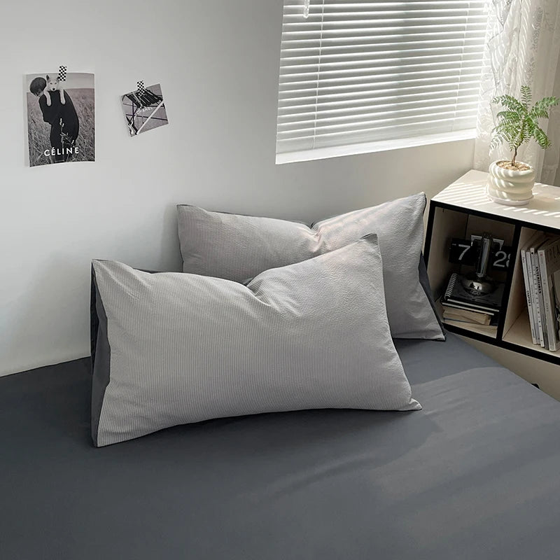 Dekbedovertrekset microfiber 3-delig met rits