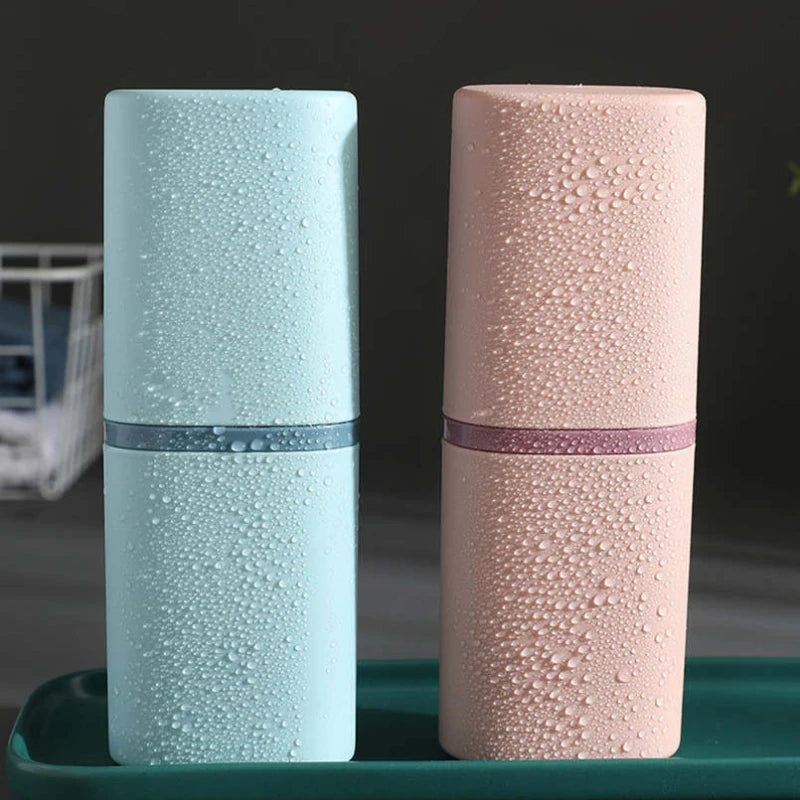 Tandenborstelhouder met spoelbeker plastic