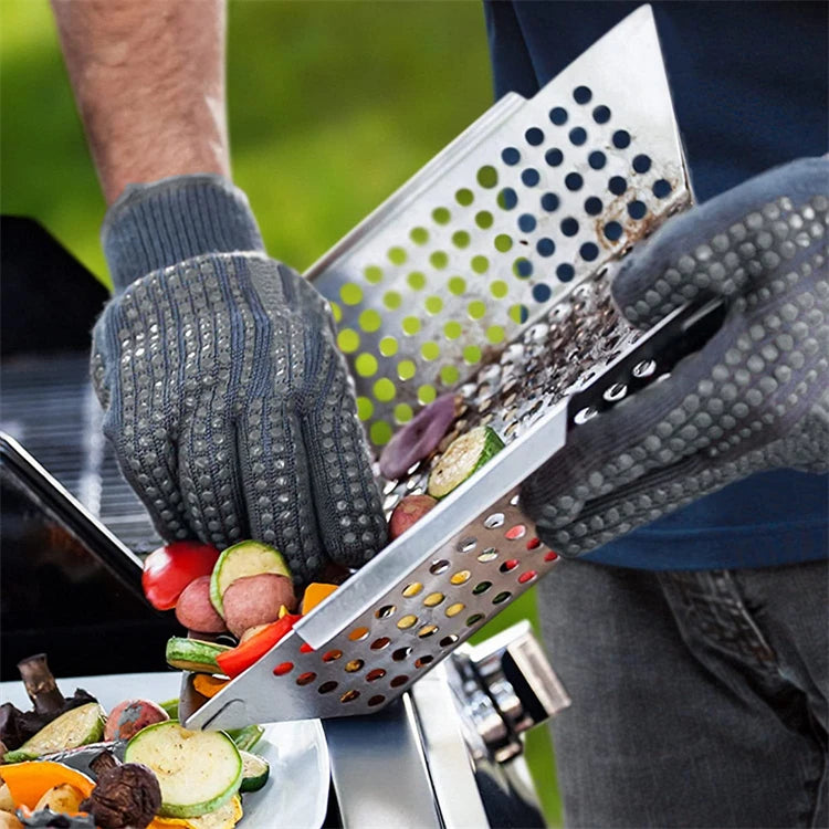 Grillmand roestvrij staal groenten BBQ