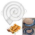 Ronde Grillplaat voor Houtskoolbarbecue - Roestvrij Staal