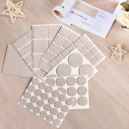 Viltpads voor meubelvoeten: zelfklevende bescherming tegen krassen en geluid