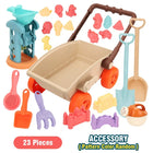 Beach playset with trolley for children 3-6 years