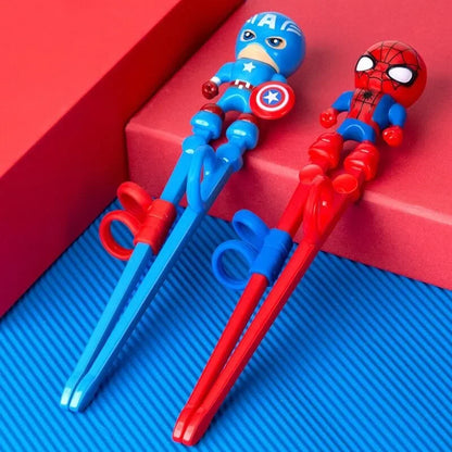 Marvel Trainings Eetstokjes Kinderen Spider-Man en Captain America