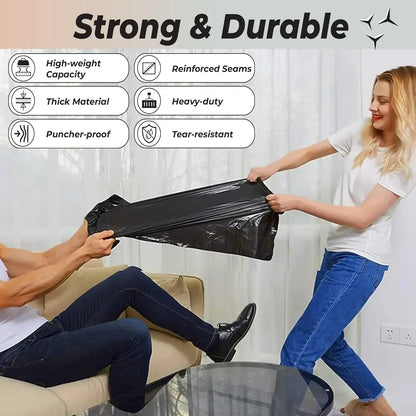 Huismerk Vuilniszakken Extra Groot Zwart voor Zwaar Gebruik