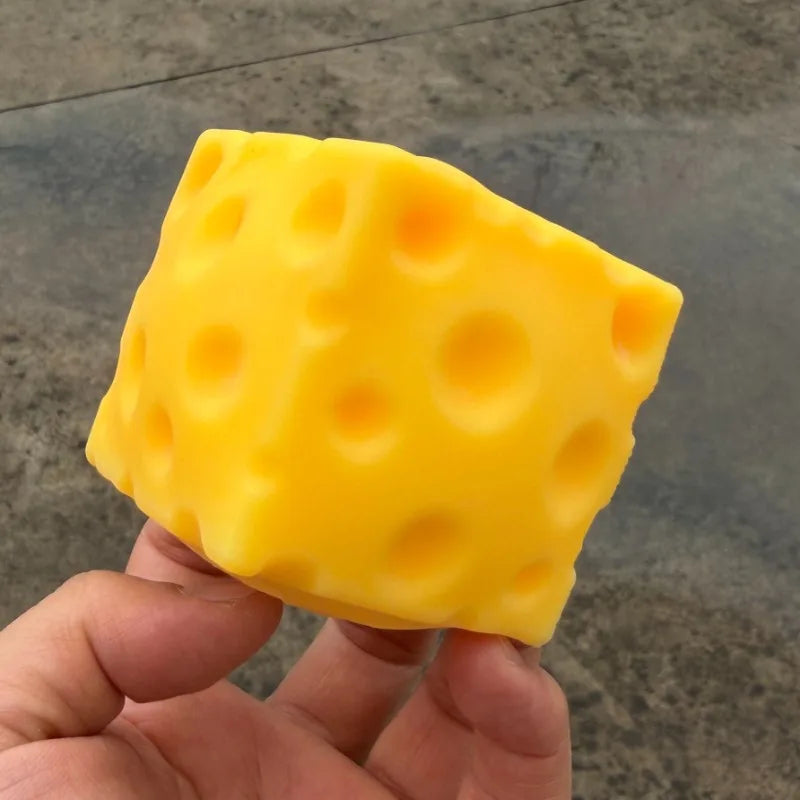 Squishy kaasblokje fidget toy