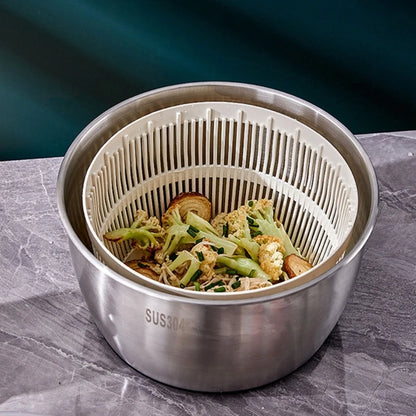 Roestvrijstalen saladespinner 5 liter