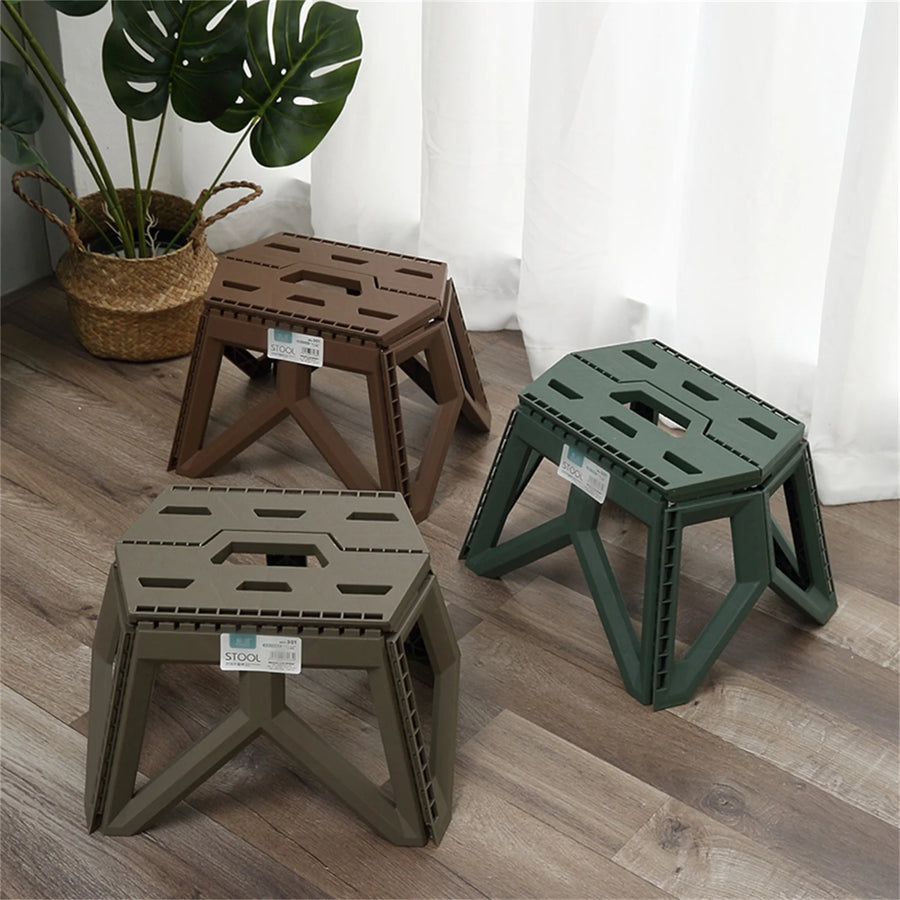 Opvouwbaar krukje plastic 28.5x20x24 cm
