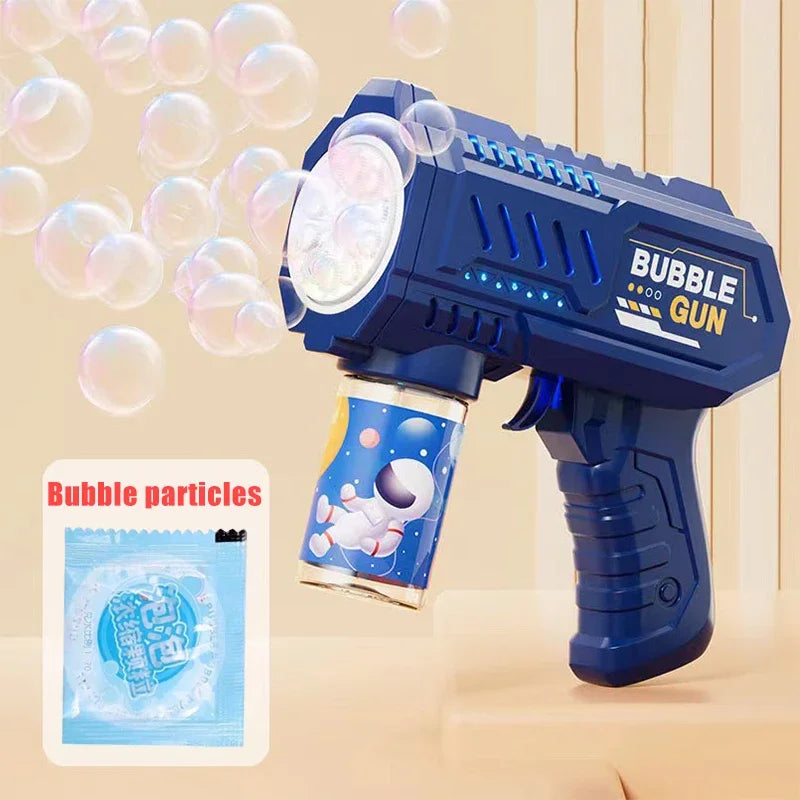 Dinosaurus bubbelmachine met licht 6 openingen