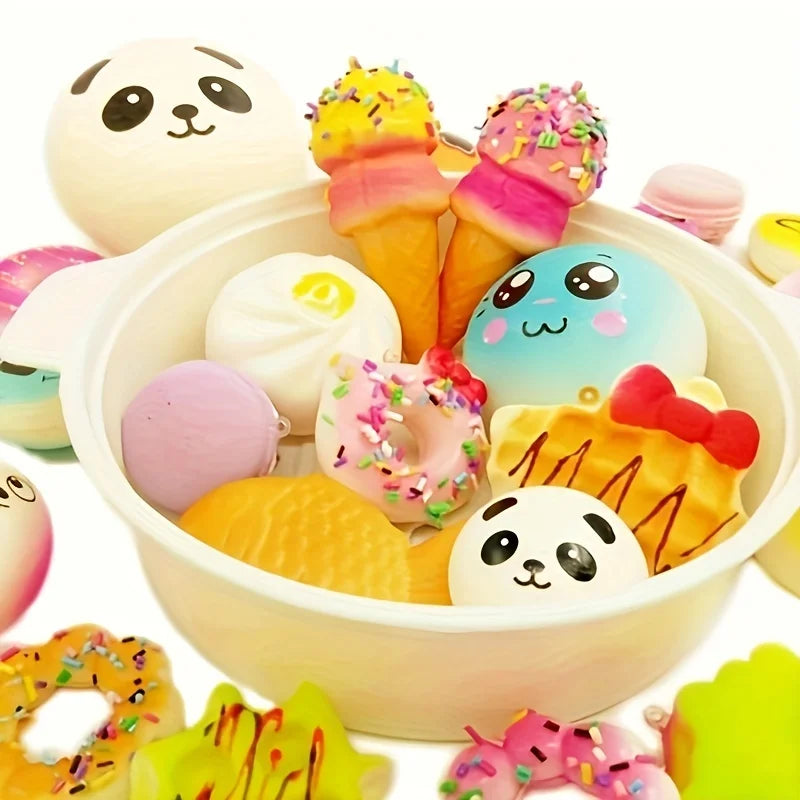 Squishies set 10 stuks broodvormen kawaii