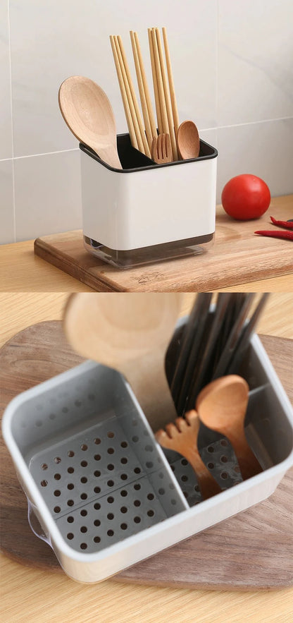 Bestek organizer met afdruiprek - Dubbellaags en afneembaar