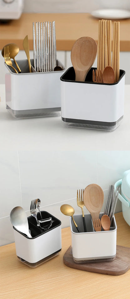 Bestek organizer met afdruiprek - Dubbellaags en afneembaar