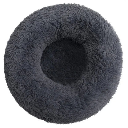 Huisdierbed rond pluche machinewasbaar Ø40-90 cm
