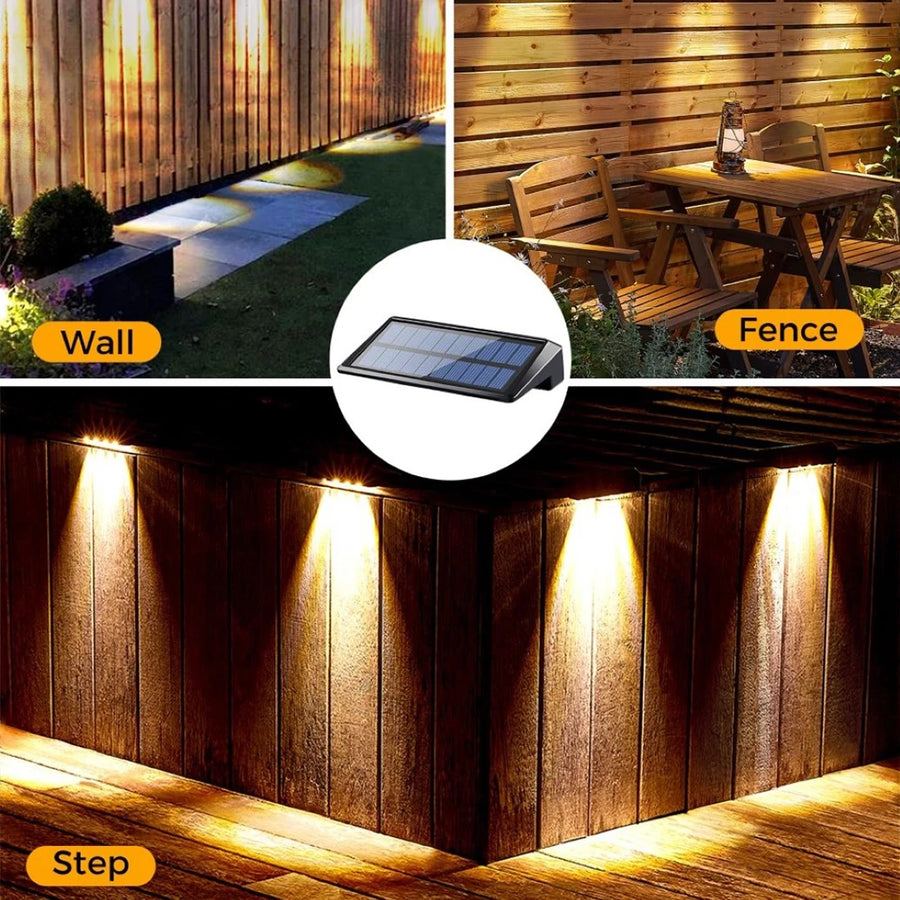 Wandlamp op zonne-energie set van 2 IP44