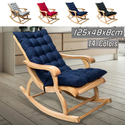 Schommelstoelkussen 125x48x8 cm polyester katoen