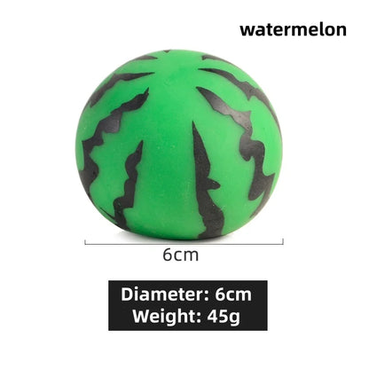 Squishy fidget toy fruitvorm