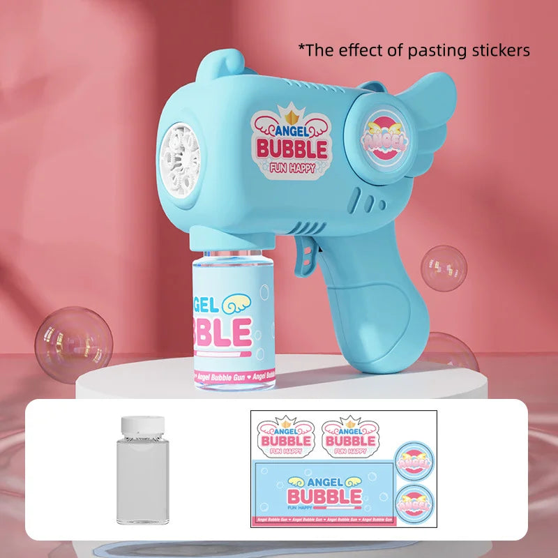 Dinosaur Bubble Machine with Light and 6 Holes – Portable for Outdoor Use