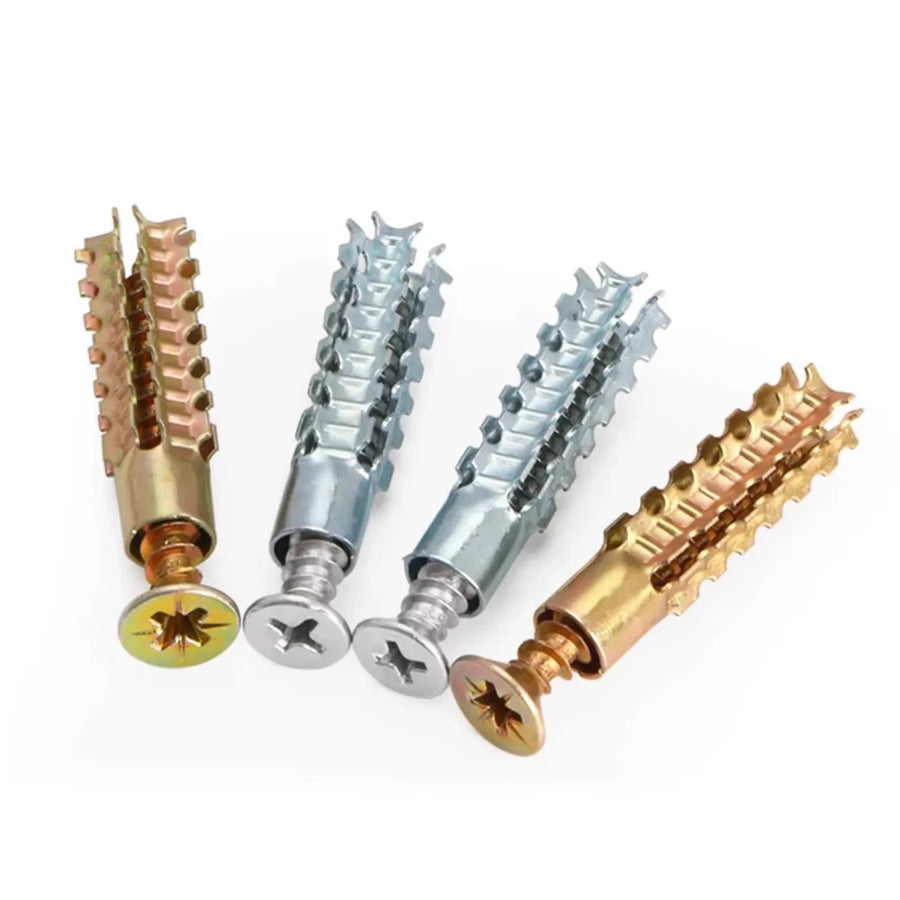 Muurankers staal M5 M6 M8 met schroeven