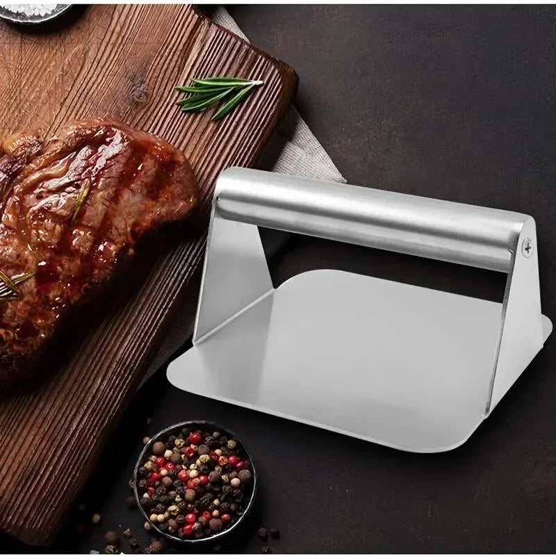 Stainless Steel Smash Burger Press for Consistent Burgers