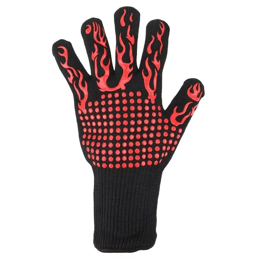 Universal Heat-Resistant Oven Mitt (1 Piece) with Non-slip for Barbecue & Kitchen