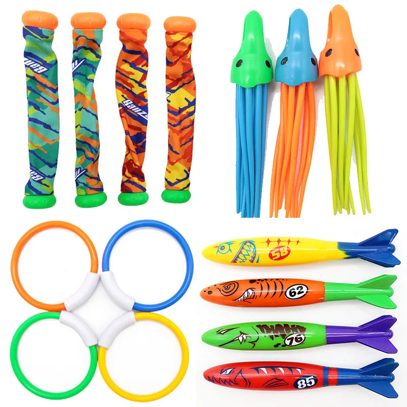 Diving Toys Set Kids | Underwater Treasure Hunt and Breath Training
