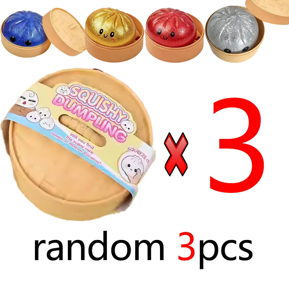 Knijpspeeltje squishy dumpling stressvermindering