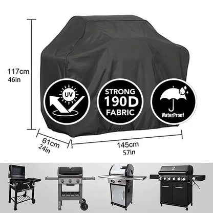 BBQ Gas Grillhoes Zwart met UV-bescherming voor Weber en Char-Broil