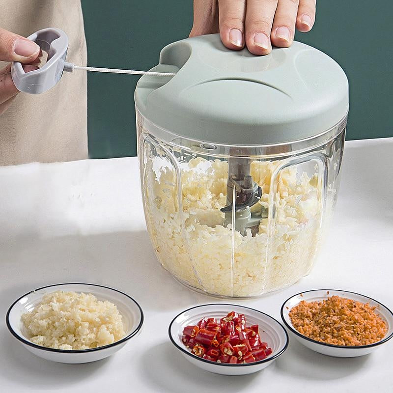 Knoflookpers en hakker 500ml 900ml