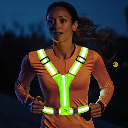 LED veiligheidsvest USB oplaadbaar