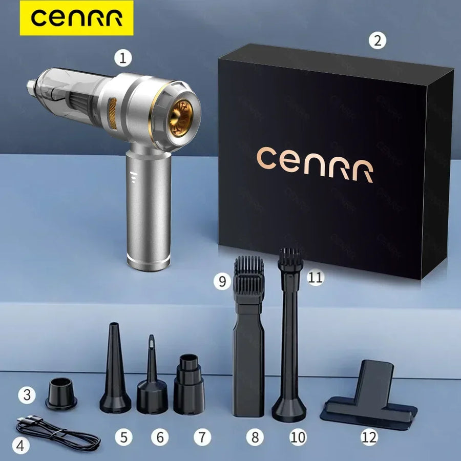 Compact Cordless Handheld Vacuum Cleaner for Car and Home