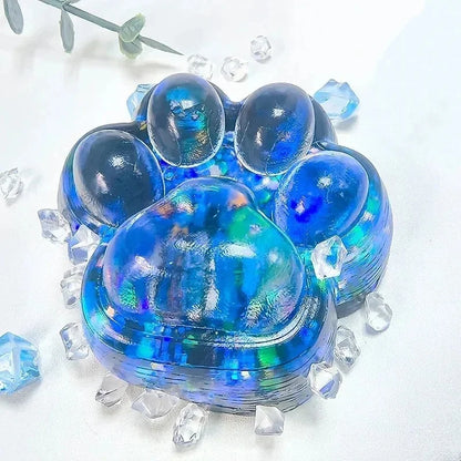 Squishy kattenpoot fidget toy