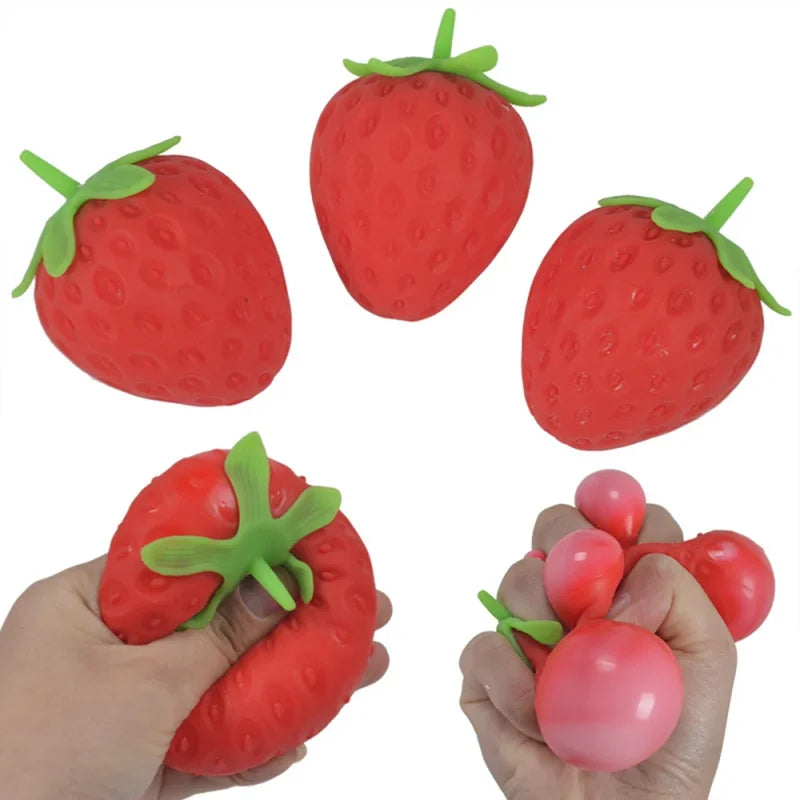 Squishy fidget toy fruitvorm