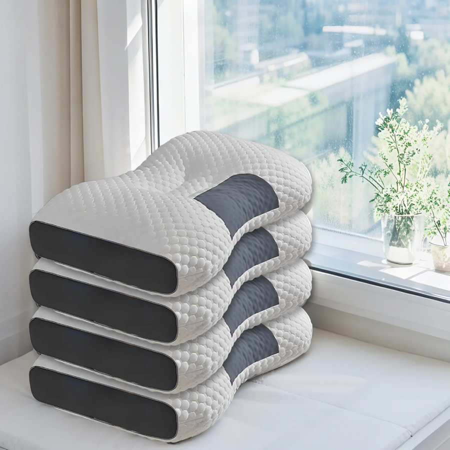 Nekkussen rond memory foam katoen 48x74 cm