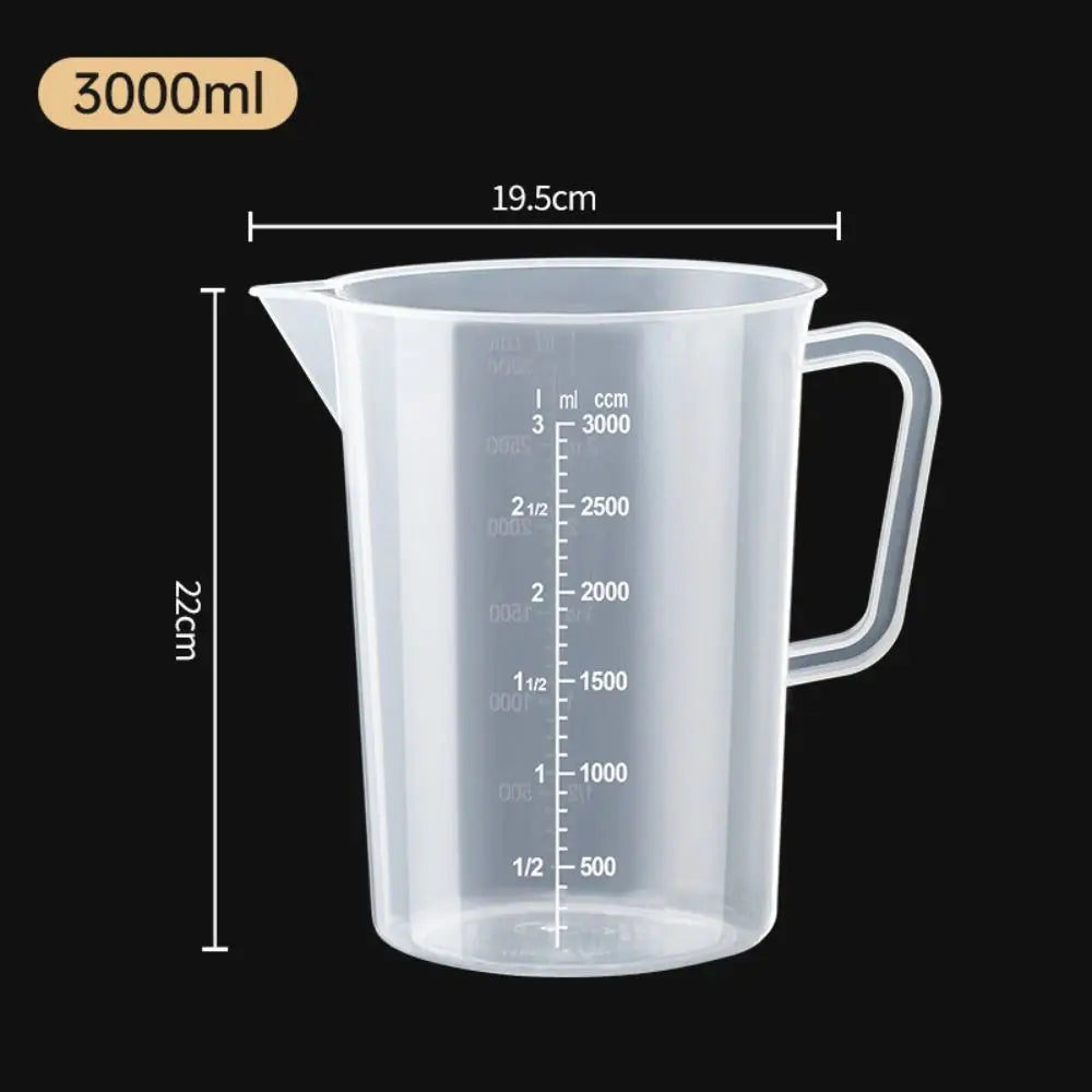 Clear Plastic Measuring Cup with Clear Scale