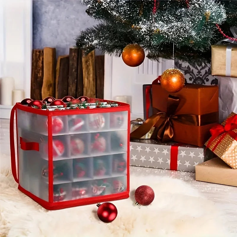 Opbergdoos kerstballen 27L kunststof opvouwbaar
