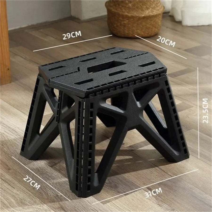 Opvouwbaar krukje plastic 28.5x20x24 cm