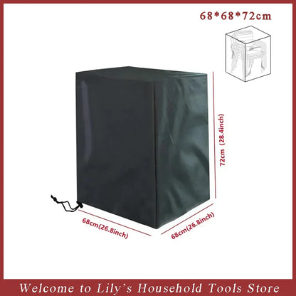 Tuinstoelhoes gestapeld 120x120x74 cm waterdicht